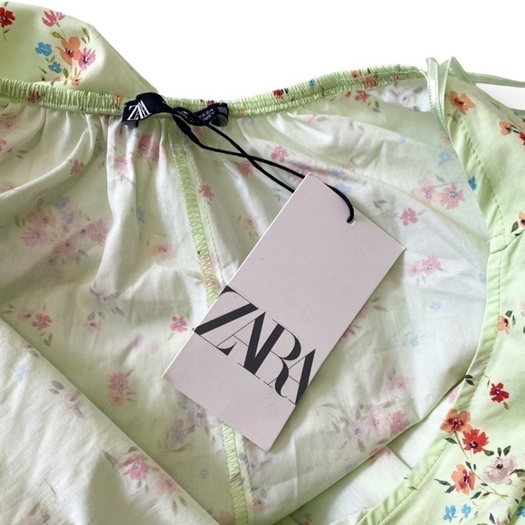 ZARA Dress, Floral Print Halter Midi Dress  Size XS,  NWT - Picture 11 of 14